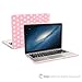 TOP CASE Polka Dot Design Pink Rubberized Hard Case Compatible MacBook Pro 13.3