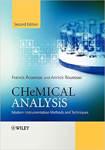 Chemical Analysis Modern Instrumentation Methods And Techniques Rouessac Francis Rouessac Annick 9780470859032 Amazon Com Books