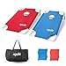 ROPODA Portable Assemble PVC Framed CornHole Game Set with 8 Bean Bags and Carrying Case