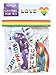 8 Piece Rainbow Hair Tie Set - LGBTQ Pride Parade, Festival and Party Accessories - Equality Celebration Supplies