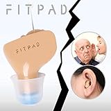 FITPAD Hearing Ampilifier Noise Reduce Volume Control Personal Mini Sound Amplifier Battery Adjustable Audiologist Designed (Left)
