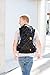 Baby Tula Explore Baby Carrier 7 – 45 lb, Adjustable Newborn to Toddler Carrier, Multiple Ergonomic Positions, Front and Back Carry, Easy-to-Use, Lightweight – Discover, Black with Gray Stars