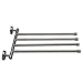 XVL Swing Towel Bar 4 Arm Bathroom Storage Organizer SUS304 Stainless Steel Brushed G213-G