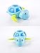 Set of 3 Float Pool Wind Up Baby Bath Toys Swimming Tub Bathtub Cute Swimming Turtle Toys for Boys Girls Blue Orange Green