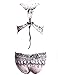 Surenow Women's One Piece High Neck Cut Out Bikini Bathing Suits Retro Swimwear