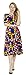 Marycrafts Women's Floral Print Fit Flared Midi Dress