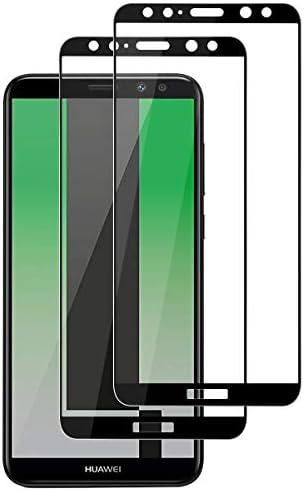ROOTE Huawei Mate 10 Lite Screen Protector, [2 Pack] [Full Coverage] [Full Adhesive Glue] [Bubble Free ] Tempered Glass Protection Film for Huawei Mate 10 Lite.