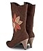 Joe Browns Womens Heeled Knee High Boots with Flower Detail