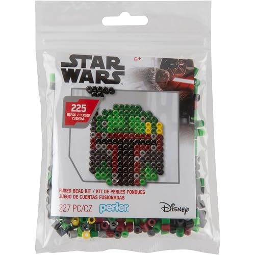 Perler 80-53456 Star Wars Boba Fett Introductory Fuse Bead Craft Activity Kit,…