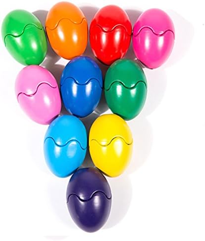 MDORANGE Crayons for Toddlers, Palm-Grip Egg Crayons, Washable and Non-Toxic for Toddlers Kids Children, Easy-Grip (1-Pack of 10)