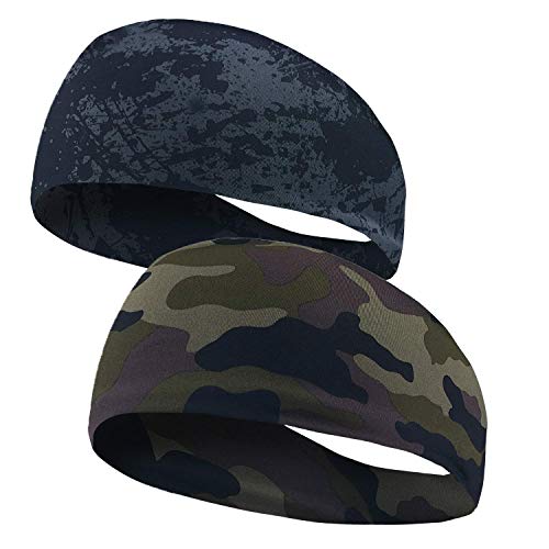 Ultimate Performance Stretch & Moisture Wicking Mens Headband Working