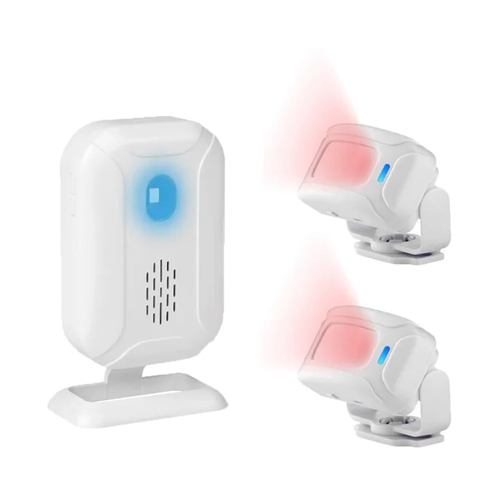 Motion Sensor Doorbell Entry Alert Door Chime for Business Store Office Home DIY Security System, Wireless Alarm Motion Detector Device Welcome Buzzer Monitor Visitor Bell