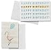 Happy Birthday - 48 Birthday Cards- 6 Designs, Pastel Colors, Flamingos - 48 Envelopes Included 4 x 6 inches