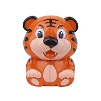 Mei00USpeacock Tiger Second-Orient Cube Ruby Second-Order Cube Cute Tiger Shape Second-Order Cube for Daily Work Entertainment Toys