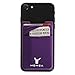 Monca Phone Wallet Stick on, RFID Blocking Phone Card Holder for Back of Phone Stick On Sticky Adhesive Attachment iPhone Wallet & iPhone Credit Card Holder (RFID Purple)