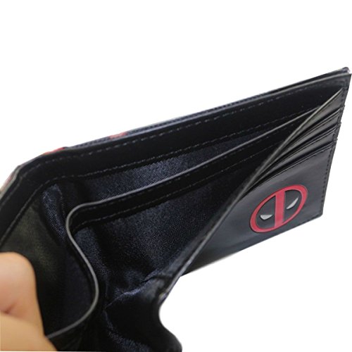 Marvel Comics Dead-Pool Leather Bi-fold Men's/Boys Wallet with Gift Box - Image 3