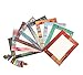 Get Orange Wood Grain Style DIY Paper Photo Frame Wall Deco with Mini Clothespins and Stickers - Fits 4