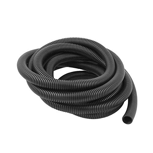 ANMOO 5M Corrugated Tube Flexible Plastic 15mm for Pond Hose Garden Home Bedroom Tubing Pipe for Protecting Electrical Cables (Outside Dia 18.5mm)