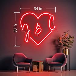 Custom Neon Name Signs for Wedding, DIDALIFE