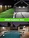 LITOM Solar Motion Lights Outdoor, Enhanced 63 LED Solar Lights with 3 Modes, 270°Wide Angle, IP65 Waterproof, Easy-to-Install Security Lights for Front Door, Yard,Garage, Deck, Fence-2 Pack