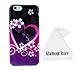iPhone 6 Case,Heart Flower TPU Skin Gel Silicone Soft Case Cover Skin For Apple iPhone 6 4.7 inch With a Free Cleaning Cloth As a Gift