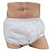 LeakMaster Adult PUL Waterproof Pants - Soft, Quiet, Breathable, Durable Adult Plastic Pants. Generous Cut/Fit for Use with Cloth Diapers - White, 3X-Large Best Fits 52-56 Inch Waist (1 Pack)