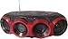NAXA NPB-266RED MP3/CD/USB Boombox with Bluetooth, Red; Plays CD, CD-R/RW, and MP3 Discs; Built-in MP3 Playback From USB Memory Sticks; AM/FM Radio with Digital Preset Tuningthumb 2