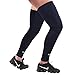 HuiYee Sports Compression UV Long Leg Sleeves for Running Basketball Football Cycling and Other Sports(3 Sizes, 1 Pair)