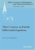 Three Courses on Partial Differential Equations, Sonnendrucker, Eric, 311017958X
