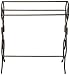 King's Brand Antique Style Pewter Finish Towel Rack Stand