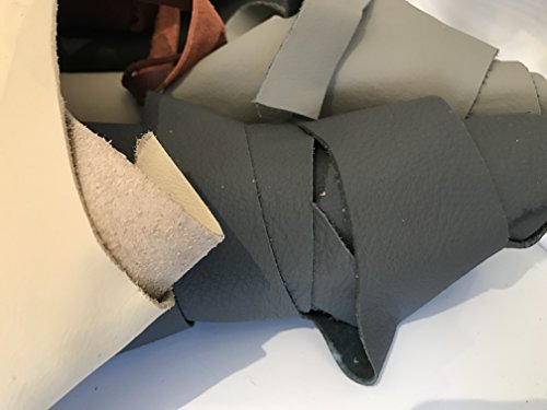 Leather Scraps: Sheets of Leather for Crafts. Various Sizes, Colors and Shapes. 2-7 Pieces per Pack - 2 Lbs - Thumbnail 3