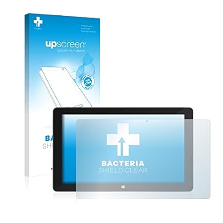 upscreen Bacteria Shield Clear Displayschutz Schutzfolie für TrekStor SurfTab Duo W3 (antibakterieller Schutz, hochtransparen