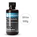 ANYCUBIC 3D Printer Resin, 405nm SLA UV-Curing Resin with High Precision and Quick Curing & Excellent Fluidity for LCD 3D Printing (White, 500g)