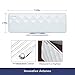 ANTOP Indoor TV Antenna Indoor Flat 50 Miles Antenna with Exclusive Amplifier Booster, 4G Filter for Noise-Free, Multi-Directional Reception, 10 ft Coaxial Cable, Diamond-Cut Surface, White(AT-201B)