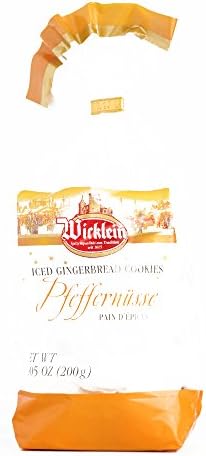 Wicklein Iced Gingerbread Pfeffernusse Cookies 7 oz each - Gourmet Christmas Gift for the Holidays (2 Items per Order, Not per Case)