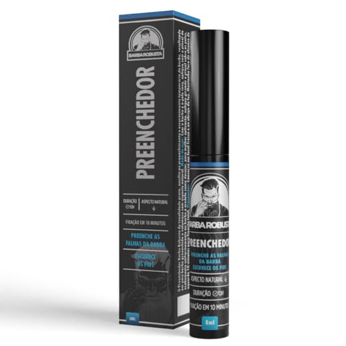 Barba Robusta Preenchedor para Barba Preenche as Falhas da Barba e Escurece os Fios