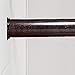 Carnation Home Fashions Adjustable 41-to-72-Inch Steel Shower Curtain Tension Rod, Bronze