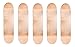 Cal 7 Blank Maple Skateboard Decks (Bundle of 5) (8 Inch, Natural)