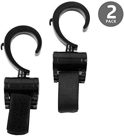 Deblan Stroller Hook, 2 Multi-Purpose Heavy Duty Accessory Hanger for Bags - Ideal for Mommy On The Go, Fits All Strollers
