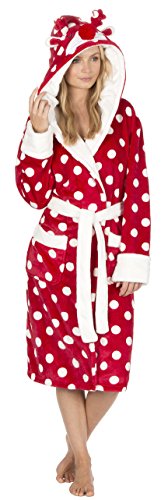 chinese dress ladies Christmas Pyjamas Women's Long Fleece Dressing Gown Women's Flannel  Bathrobe Women's Fluffy Cuddly Bathrobes for Women Sauna Gown Winter Spa  Robe main image 1