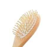 Bamboo Hair Brush For Thick, Straight, Long, Curly, Wavy, Short Hair, Bamboo Bristles Pin Hairbrush Scalp Massage Improve Hair Health, Large Detangling Hair Brushes