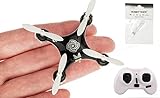 CHEERSON Q4 Flying Mini Quadcopter Nano Drone Pocket RC Toys RTF with HOBBYTIGER Gift U-Wrench Led lights Best for Beginner Remote Control UAV Aircraft