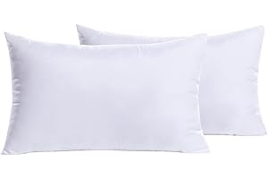 MIULEE Throw Pillow Inserts (Set of 2) Hypoallergenic Premium Pillow Stuffer Rectangle Form for Decorative Cushion Bed Couch 