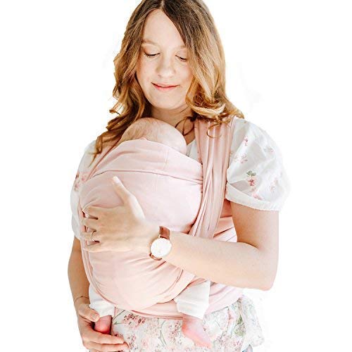 Shabany® Baby Wraps - 100% Organic Cotton - Baby Carrier for Newborn and Toddler up to 33Ib (Rose)