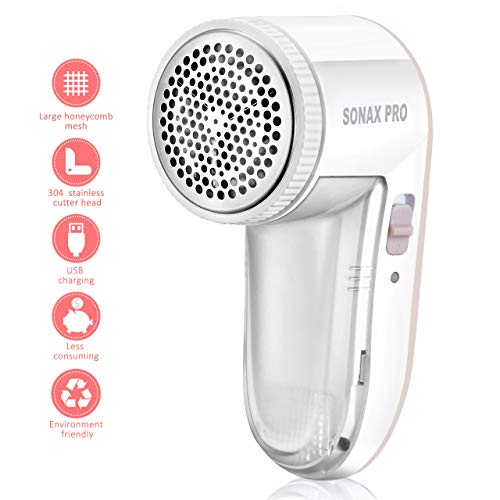 ATMOKO Electric Lint Remover, Portable Fabric Shaver with USB Charging Port, Efficient Fabric Remover for Bobbles, Fluff, Fuzz, Balls, Clothes, Pink - Thumbnail 7