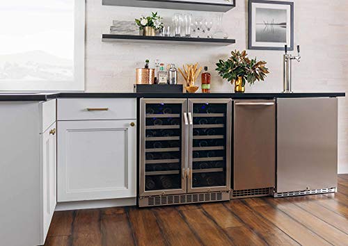 EdgeStar-CWR5631FD-30-Inch-56-Bottle-Built-In-Dual-Zone-French-Door-Wine-Cooler