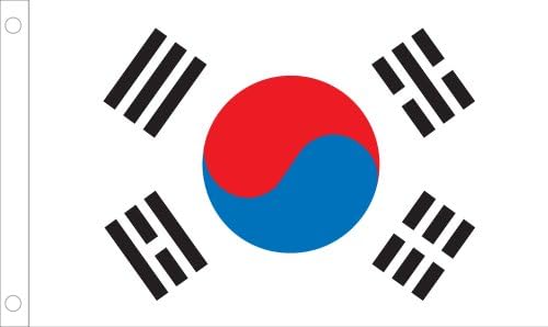 Allied Flag Outdoor Nylon Republic of South Korea United Nation Flag, 2-Feet by 3-Feet
