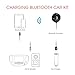 MiCar Bluetooth 4.2 Charging Car Kit, Hands-free Wireless Phone Call & Bluetooth Aux Receiver with Apple Lightning Cable, Nylon 3.5mm Aux Input Cable, Built-in Mic for Car Home Stereo System