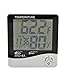 Acmee® LCD Night Light Indoor Humidity Monitor Temperature Sensor Hygrometer Thermometer with Date Time Alarm Clock (HTC-8A)
