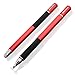 Dimples Excel 2 in 1 Precision Stylus with Fine Point Tip Disc and Hybrid Fiber Tip - 4 Replacement Discs and 2 Micro-knit Hybrid Fiber Tips, 2 Pack